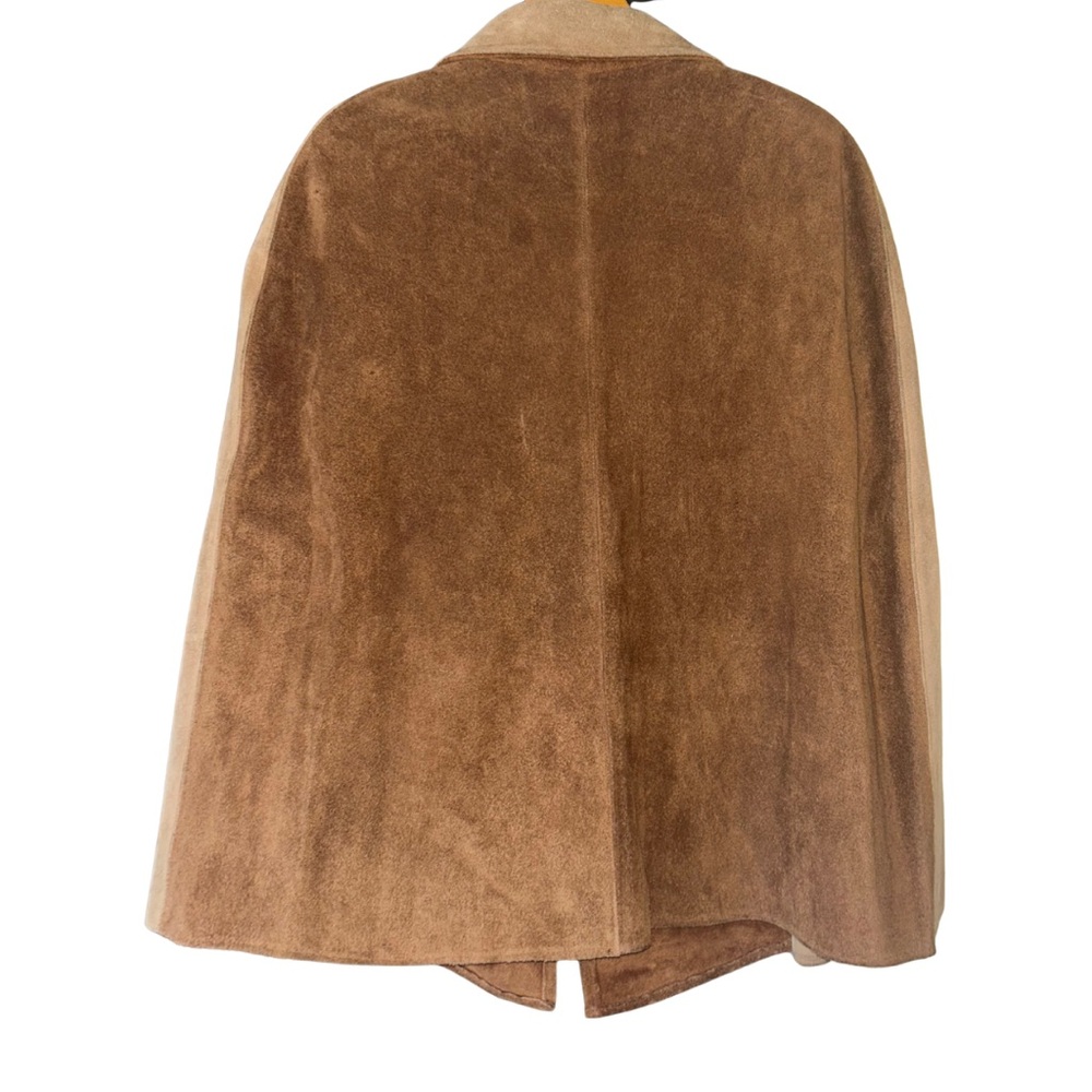 Vintage Floral Suede Cape - Picture 3 of 11